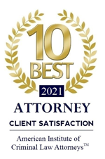10 Best 2021 | Attorney | Client Satisfaction | American Institute of Criminal Law Attorneys